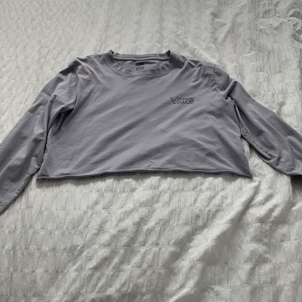 Vans small long sleeve with design on back and sleeve